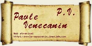 Pavle Venečanin vizit kartica
